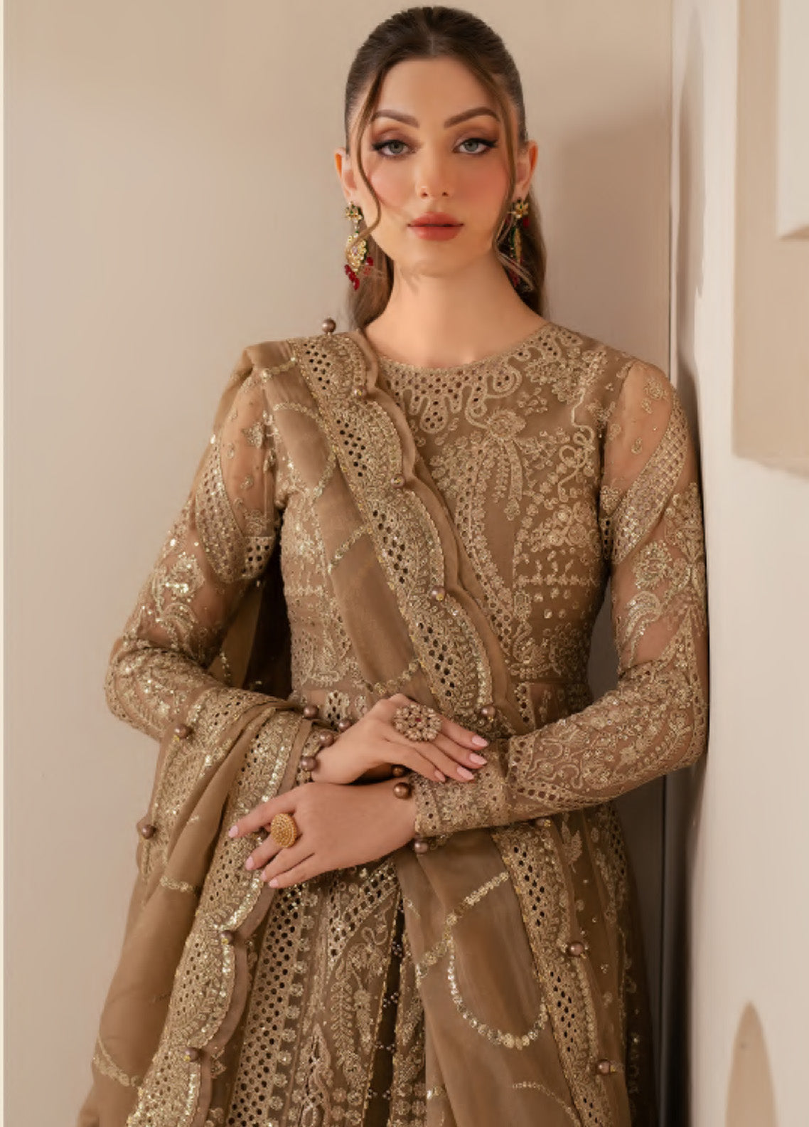 Jazmin Embroidered Chiffon 3 Piece Unstitched Suit JZ25WF D-WF-04 Jazmin Embroidered Chiffon 3 Piece Unstitched Suit JZ25WF D-WF-04
