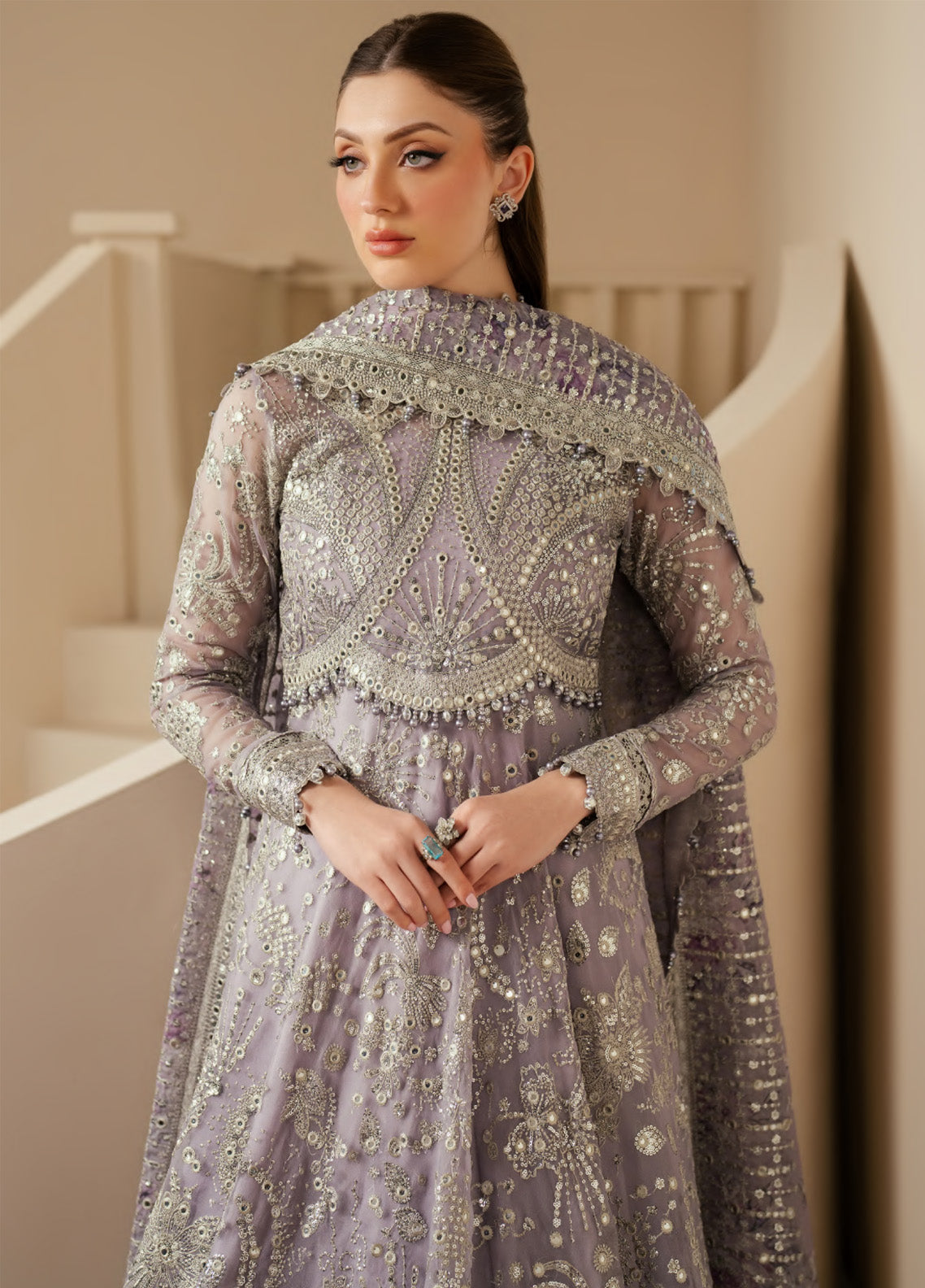 Jazmin Embroidered Chiffon 3 Piece Unstitched Suit JZ25WF D-WF-05 Jazmin Embroidered Chiffon 3 Piece Unstitched Suit JZ25WF D-WF-05
