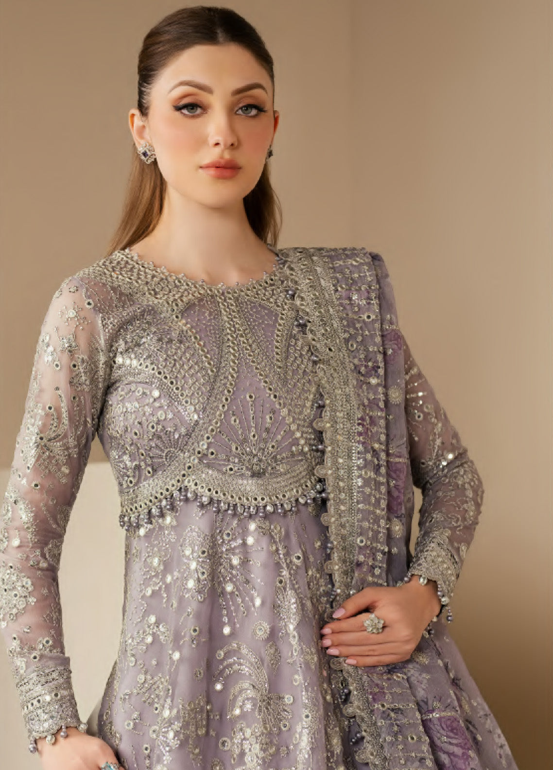 Jazmin Embroidered Chiffon 3 Piece Unstitched Suit JZ25WF D-WF-05 Jazmin Embroidered Chiffon 3 Piece Unstitched Suit JZ25WF D-WF-05