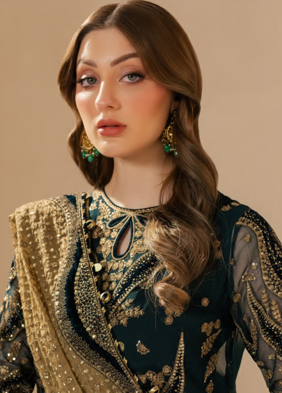Jazmin Embroidered Chiffon 3 Piece Unstitched Suit JZ25WF D-WF-06 Jazmin Embroidered Chiffon 3 Piece Unstitched Suit JZ25WF D-WF-06