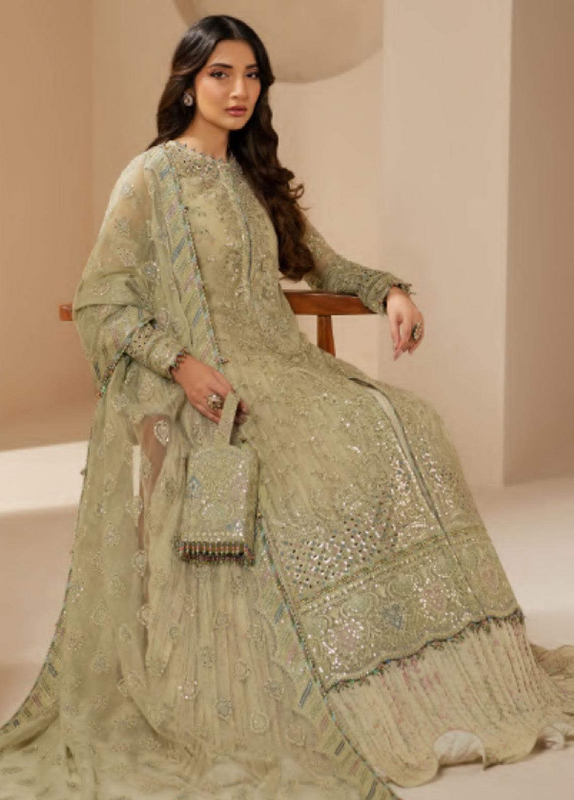 Jazmin Embroidered Chiffon 3 Piece Unstitched Suit JZ25WF D-WF-07 Jazmin Embroidered Chiffon 3 Piece Unstitched Suit JZ25WF D-WF-07