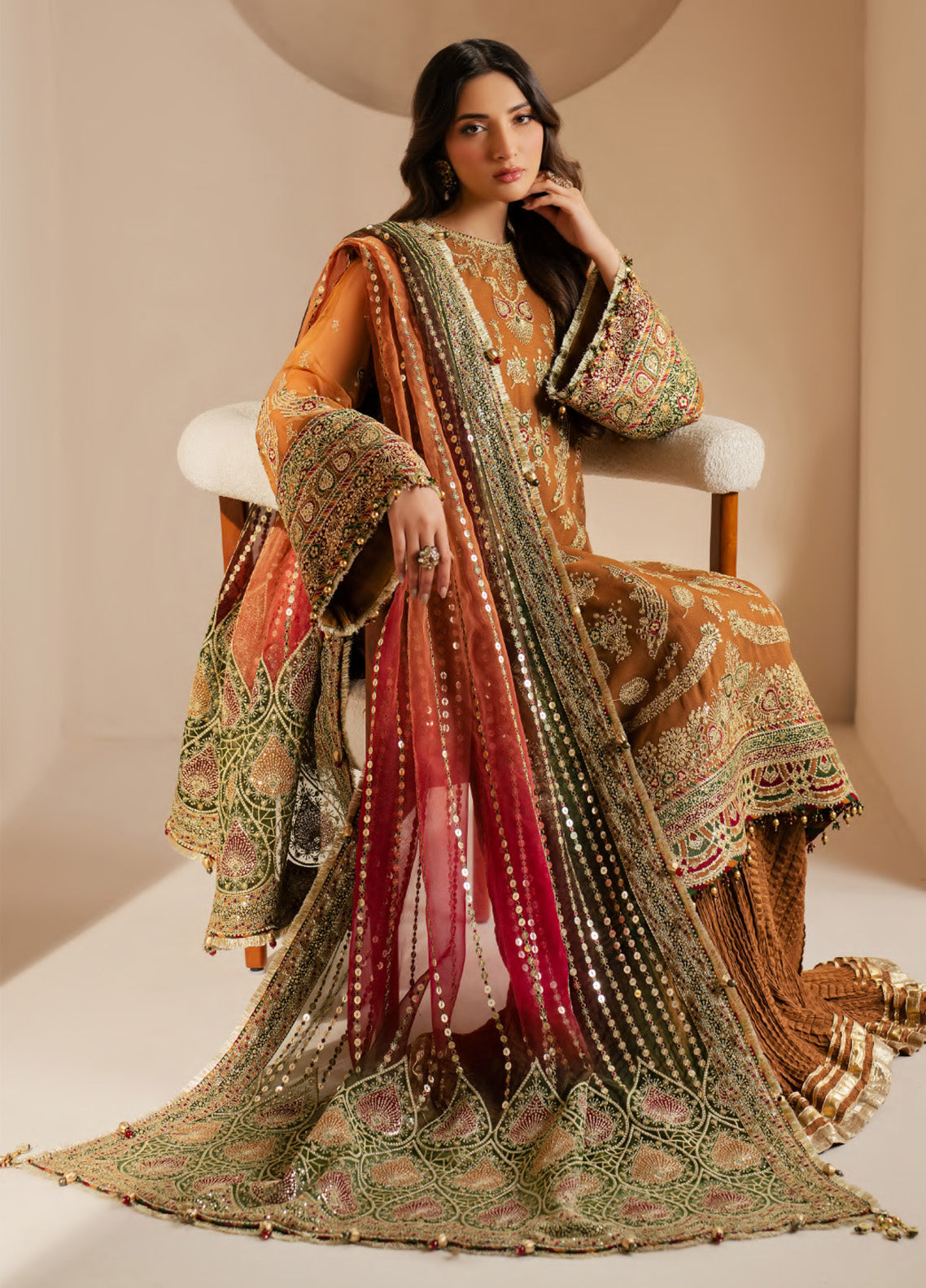 Jazmin Embroidered Chiffon 3 Piece Unstitched Suit JZ25WF D-WF-08 Jazmin Embroidered Chiffon 3 Piece Unstitched Suit JZ25WF D-WF-08