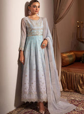 Jhalak By Alizeh Embroidered Chiffon 3 Piece Unstitched Suit AF24JV1 D#01 CHANDNI