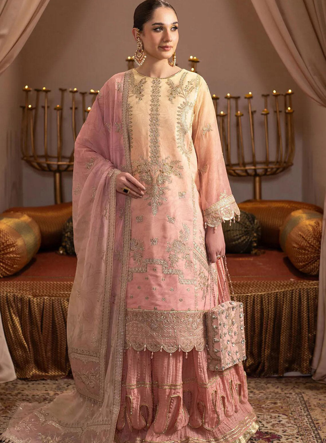 Jhalak By Alizeh Embroidered Chiffon 3 Piece Unstitched Suit AF24JV3 D#03 ZAFIRA Jhalak By Alizeh Embroidered Chiffon 3 Piece Unstitched Suit AF24JV3 D#03 ZAFIRA