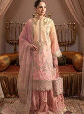 Jhalak By Alizeh Embroidered Chiffon 3 Piece Unstitched Suit AF24JV3 D#03 ZAFIRA