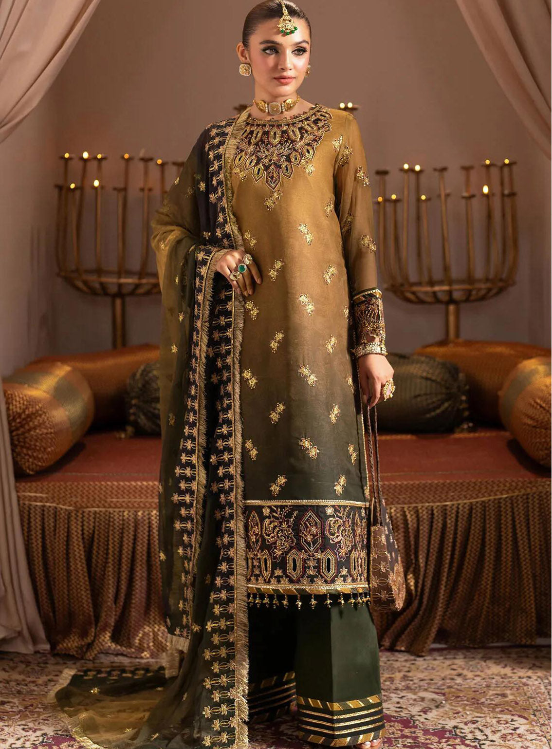 Jhalak By Alizeh Embroidered Chiffon 3 Piece Unstitched Suit AF24JV6 D#06 ZABREEN Jhalak By Alizeh Embroidered Chiffon 3 Piece Unstitched Suit AF24JV6 D#06 ZABREEN