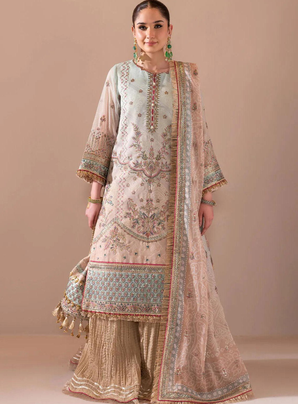 Jhalak By Alizeh Embroidered Chiffon 3 Piece Unstitched Suit AF24JV7 D#07 PAKIZA Jhalak By Alizeh Embroidered Chiffon 3 Piece Unstitched Suit AF24JV7 D#07 PAKIZA