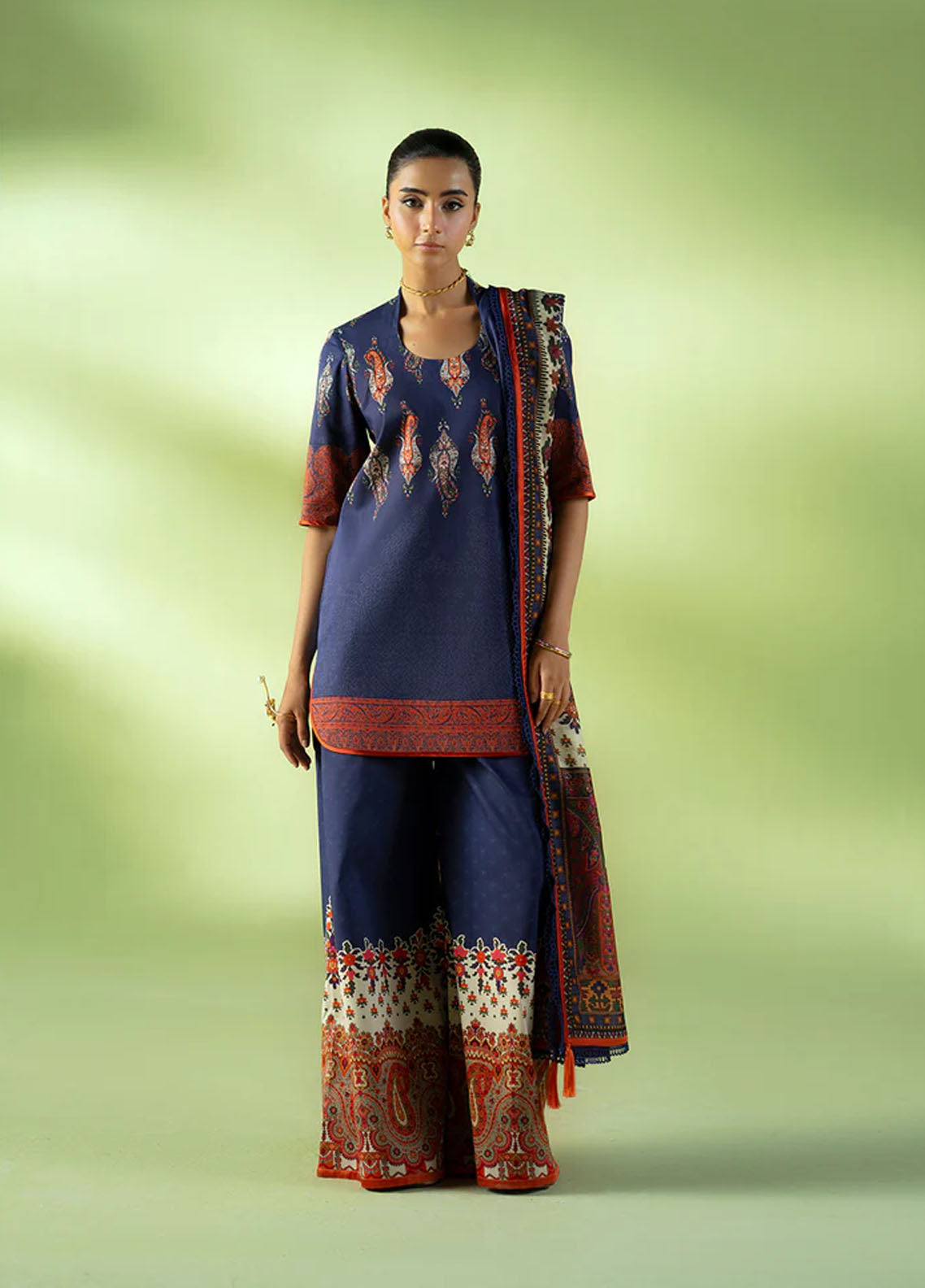 Joolie Prints By Saira Rizwan  Printed Cambric 3 Piece Unstitched Suit SR25JP D-02 CLOUD NINE Joolie Prints By Saira Rizwan  Printed Cambric 3 Piece Unstitched Suit SR25JP D-02 CLOUD NINE