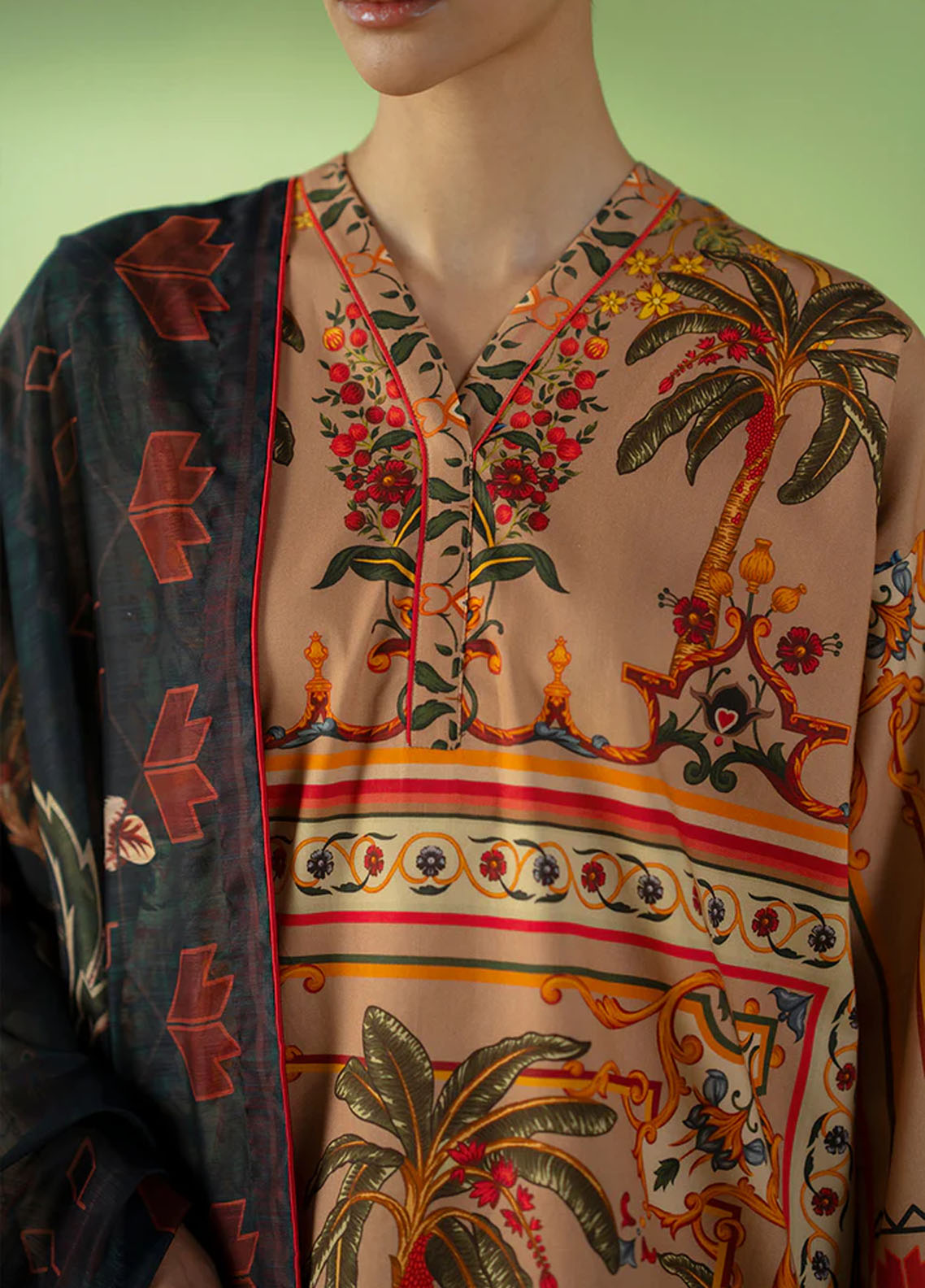 Joolie Prints By Saira Rizwan  Printed Cambric 3 Piece Unstitched Suit SR25JP D-05 GOLDEN HOUR Joolie Prints By Saira Rizwan  Printed Cambric 3 Piece Unstitched Suit SR25JP D-05 GOLDEN HOUR