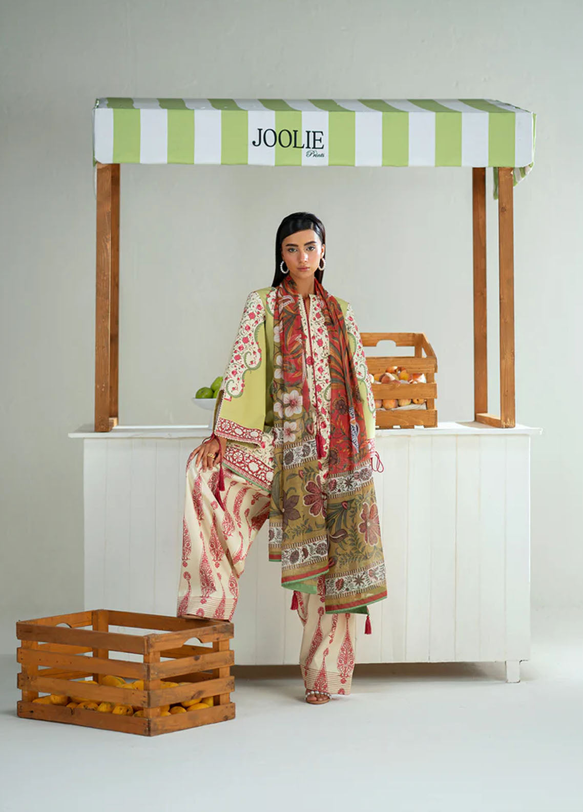 Joolie Prints By Saira Rizwan  Printed Cambric 3 Piece Unstitched Suit SR25JP D-06 URBAN WHISPER Joolie Prints By Saira Rizwan  Printed Cambric 3 Piece Unstitched Suit SR25JP D-06 URBAN WHISPER