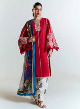 Jugnu Embroidered Lawn 3 Piece Unstitched Suit JL25E2 D-AHITI