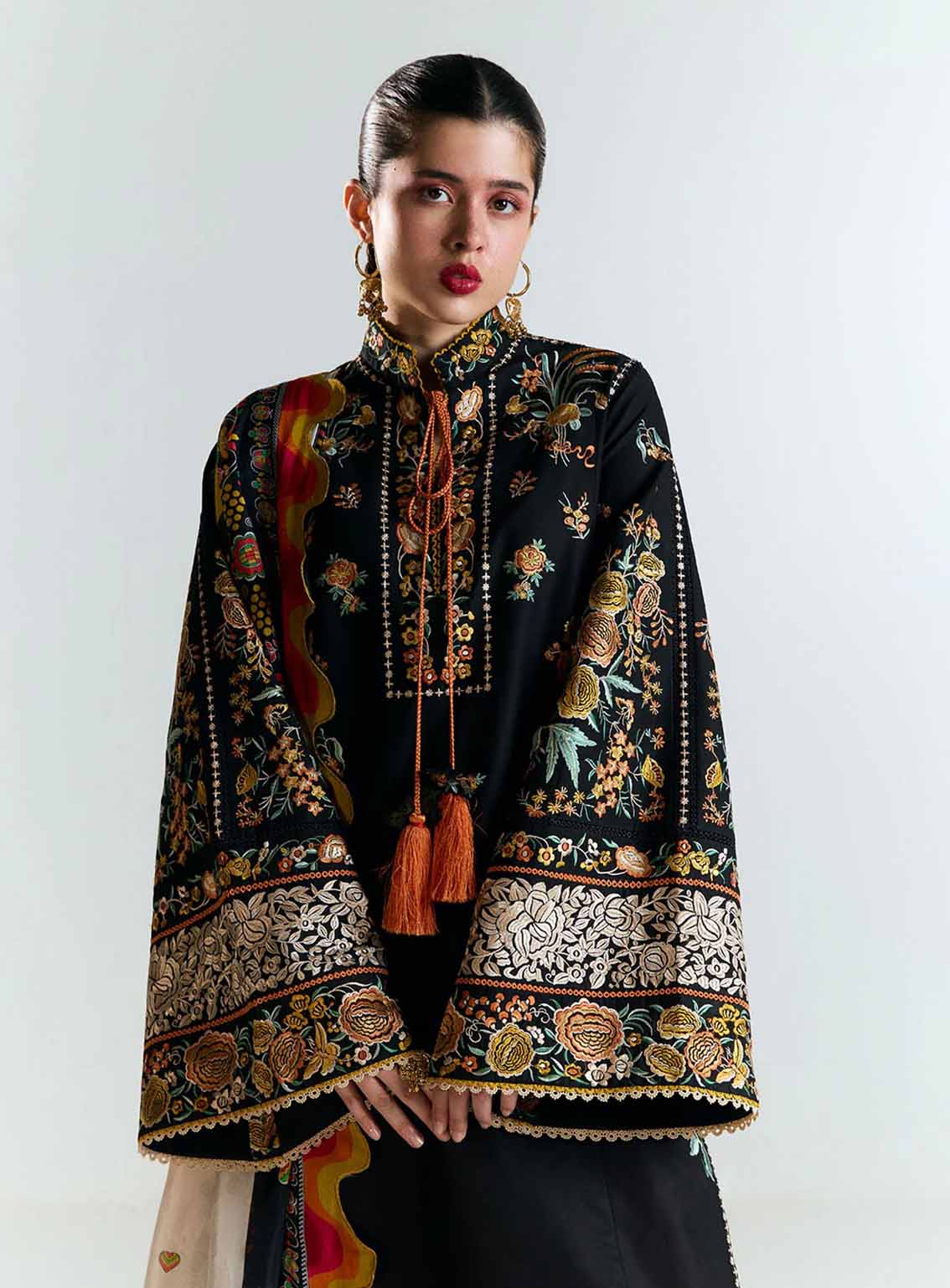 Jugnu Embroidered Lawn 3 Piece Unstitched Suit JL25E2 D-GULBAR Jugnu Embroidered Lawn 3 Piece Unstitched Suit JL25E2 D-GULBAR