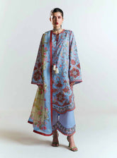 Jugnu Embroidered Lawn 3 Piece Unstitched Suit JL25E2 D-NYAMI