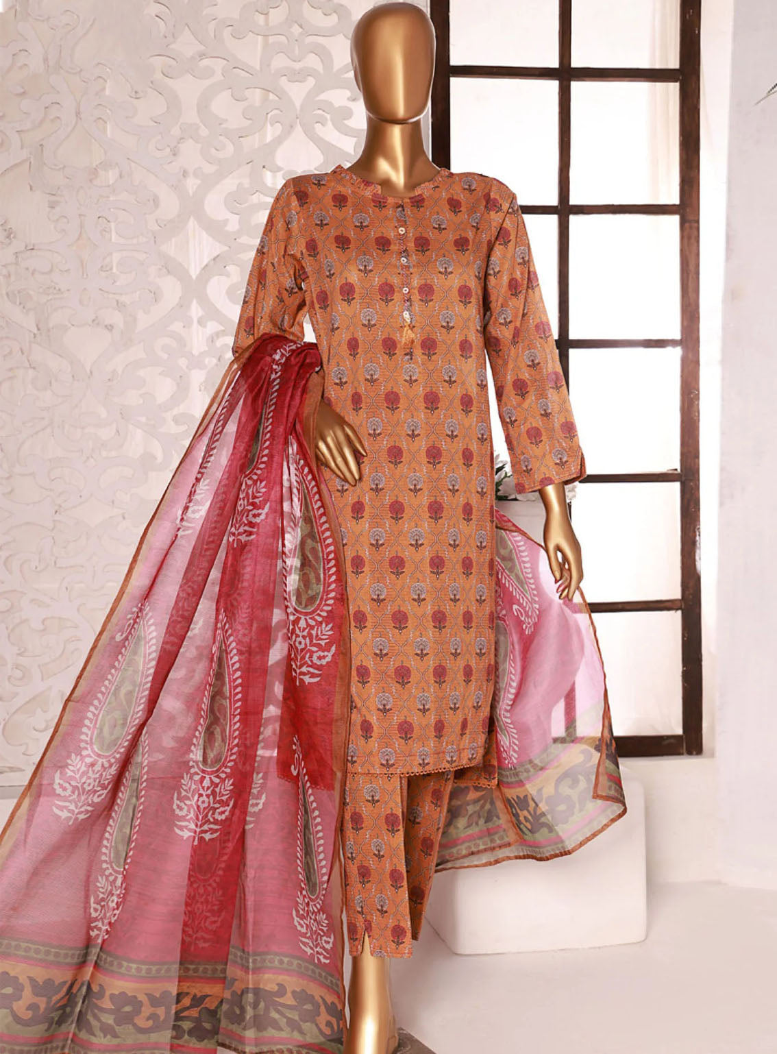 Kaavish By HZ Textile Printed Co-Ords Lawn Stitched Suit - HZ24KPL D-401 Kaavish By HZ Textile Printed Co-Ords Lawn Stitched Suit - HZ24KPL D-401