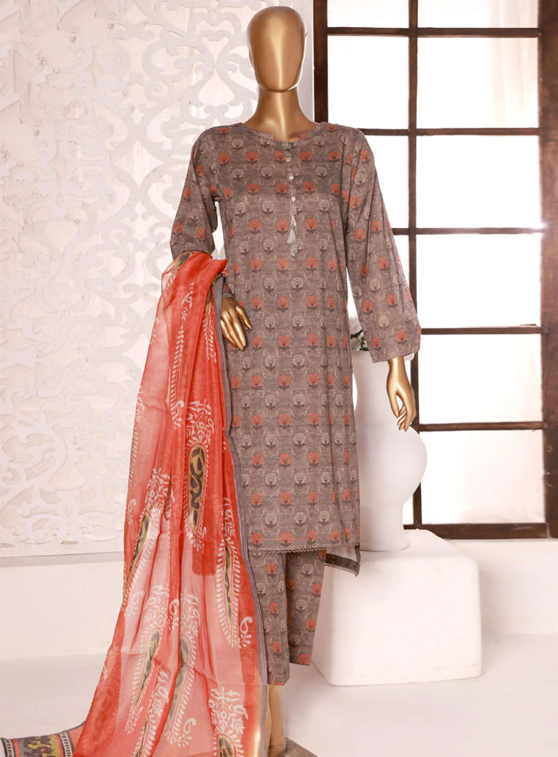 Kaavish By HZ Textile Printed Co-Ords Lawn Stitched Suit - HZ24KPL D-402 Kaavish By HZ Textile Printed Co-Ords Lawn Stitched Suit - HZ24KPL D-402