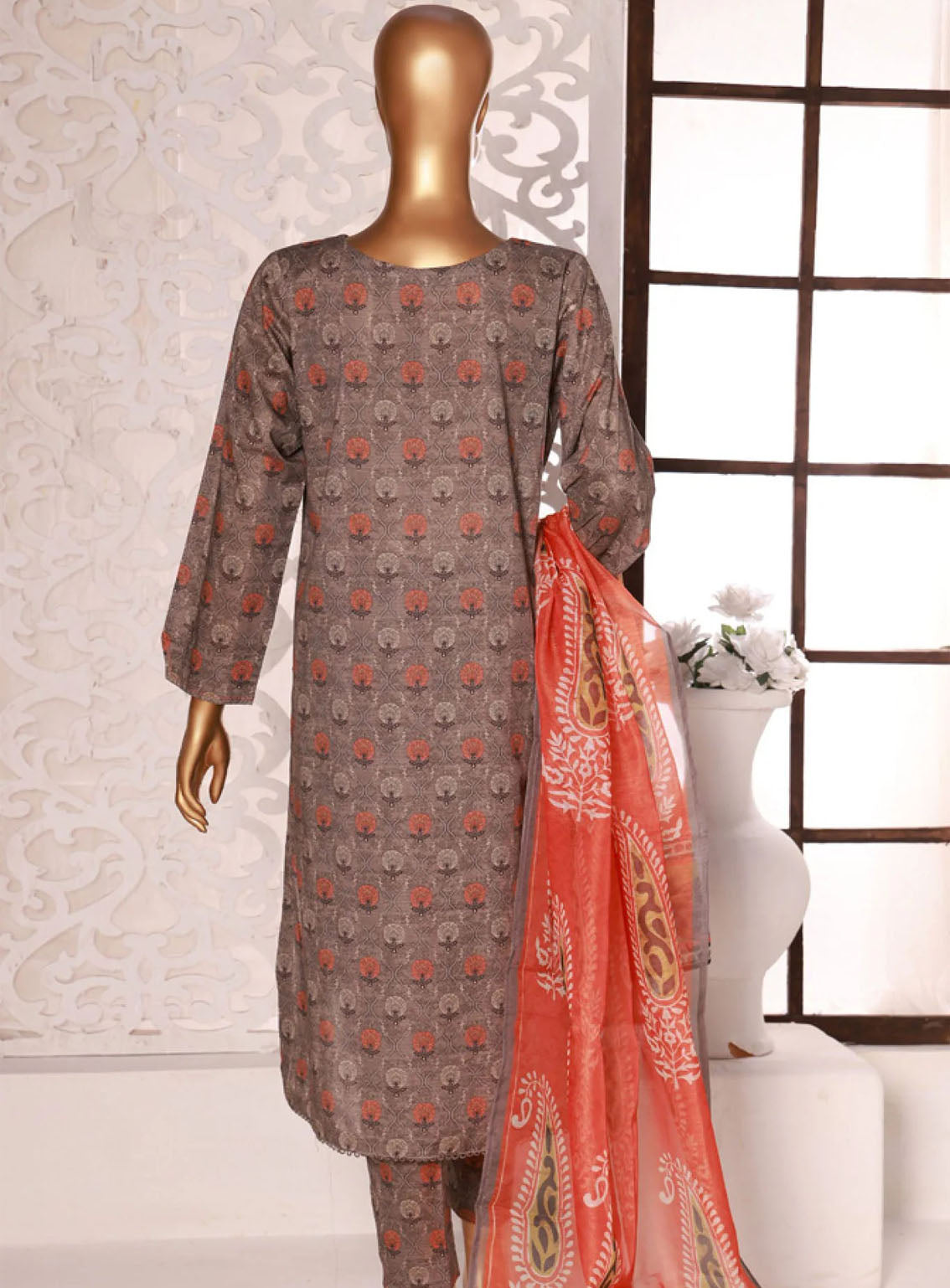 Kaavish By HZ Textile Printed Co-Ords Lawn Stitched Suit - HZ24KPL D-402 Kaavish By HZ Textile Printed Co-Ords Lawn Stitched Suit - HZ24KPL D-402