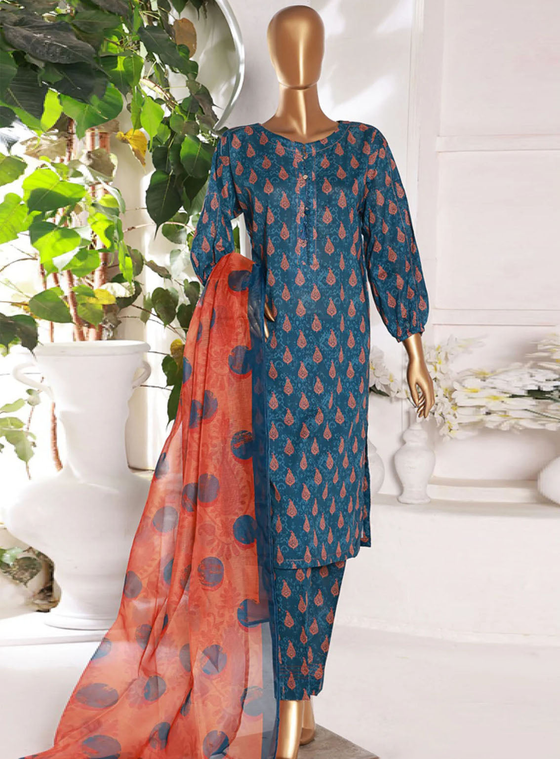 Kaavish By HZ Textile Printed Co-Ords Lawn Stitched Suit - HZ24KPL D-407 Kaavish By HZ Textile Printed Co-Ords Lawn Stitched Suit - HZ24KPL D-407