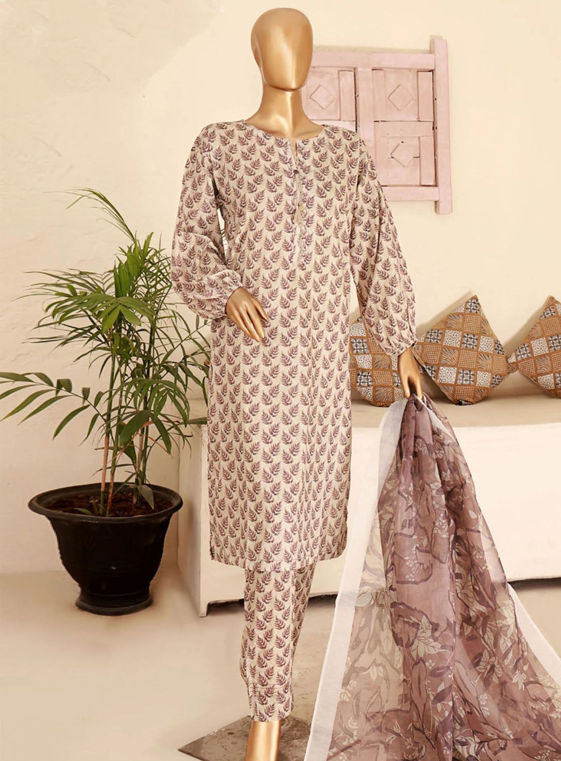 Kaavish By HZ Textile Printed Co-Ords Lawn Stitched Suit - HZ24KPL D-410 Kaavish By HZ Textile Printed Co-Ords Lawn Stitched Suit - HZ24KPL D-410