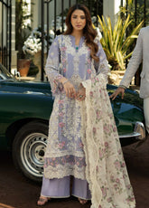 Kahf Luxury Embroidered Lawn 3 Piece Unstitched Suit KHF25LL KLR-01 MAEVE