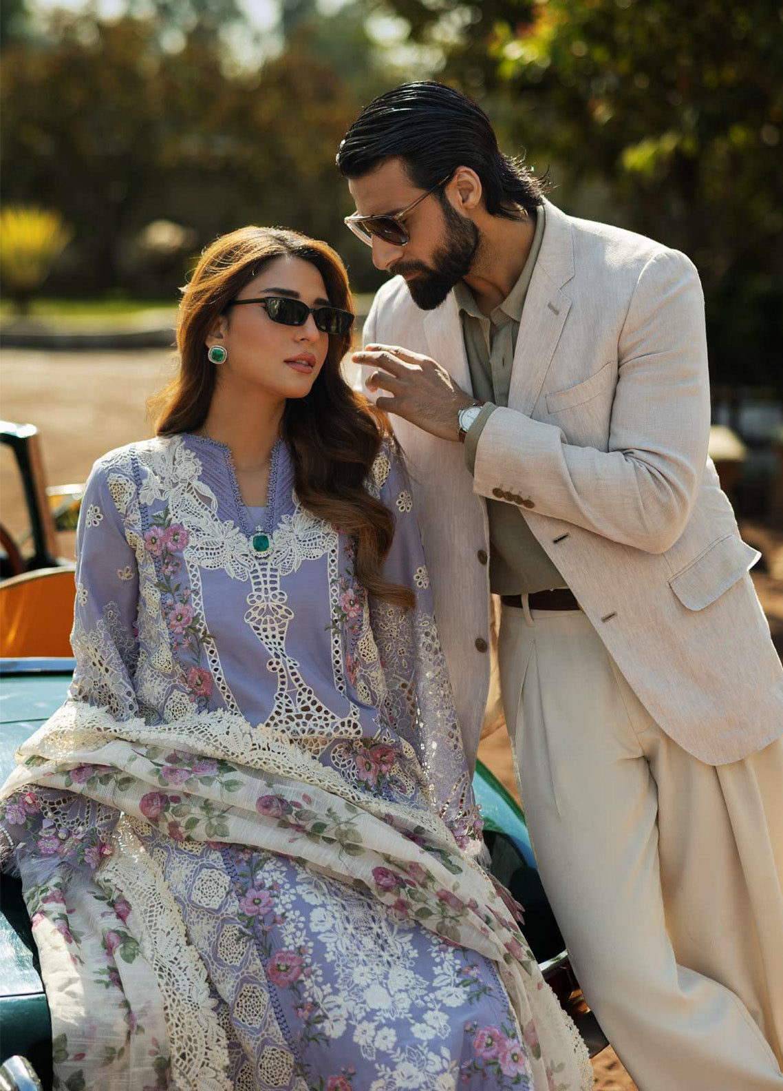 Kahf Luxury Embroidered Lawn 3 Piece Unstitched Suit KHF25LL KLR-01 MAEVE Kahf Luxury Embroidered Lawn 3 Piece Unstitched Suit KHF25LL KLR-01 MAEVE