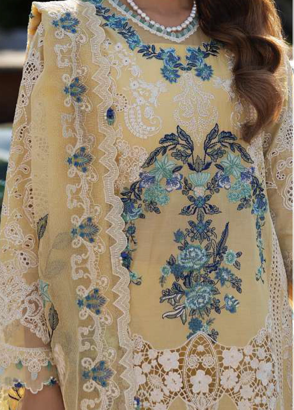 Kahf Luxury Embroidered Lawn 3 Piece Unstitched Suit KHF25LL KLR-03 SASHA Kahf Luxury Embroidered Lawn 3 Piece Unstitched Suit KHF25LL KLR-03 SASHA