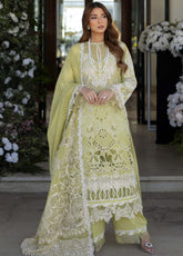 Kahf Luxury Embroidered Lawn 3 Piece Unstitched Suit KHF25LL KLR-08 AMELIA