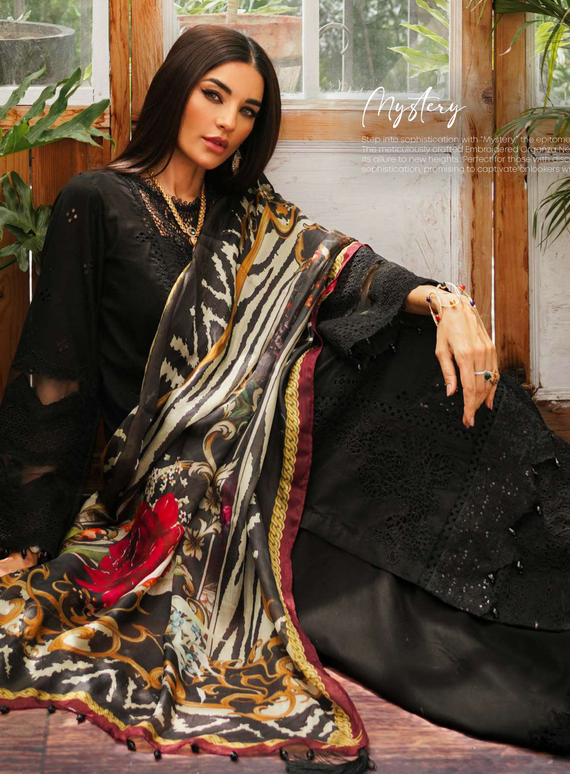 Kahf Premium Luxury Embroidered Lawn 3 Piece Unstitched Suit KHF24L KLE-6 Kahf Premium Luxury Embroidered Lawn 3 Piece Unstitched Suit KHF24L KLE-6