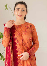 Kaira By Rashid Textile Embroidered Lawn Dupatta 3 Piece Unstitched Suit RT24KEL D-8692
