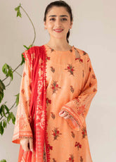 Kaira By Rashid Textile Embroidered Lawn Dupatta 3 Piece Unstitched Suit RT24KEL D-8694