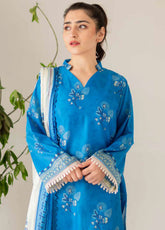 Kaira By Rashid Textile Embroidered Lawn Dupatta 3 Piece Unstitched Suit RT24KEL D-8695