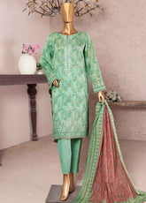 Kalamkari By HZ Textile Embroidered Jacquard 3 Piece Unstitched Suit HZ24K KJE-04