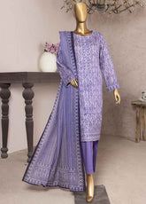 Kalamkari By HZ Textile Embroidered Jacquard 3 Piece Unstitched Suit HZ24K KJE-05