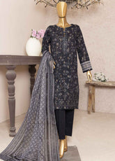 Kalamkari By HZ Textile Embroidered Jacquard 3 Piece Unstitched Suit HZ24K KJE-10