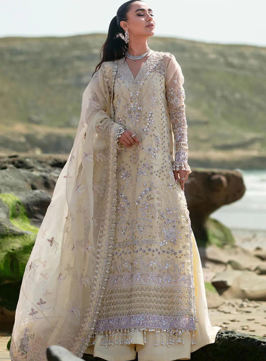 Kamari By Emaan Adeel Embroidered Organza 3 Piece Unstitched Suit EA24KR ELLIE Kamari By Emaan Adeel Embroidered Organza 3 Piece Unstitched Suit EA24KR ELLIE
