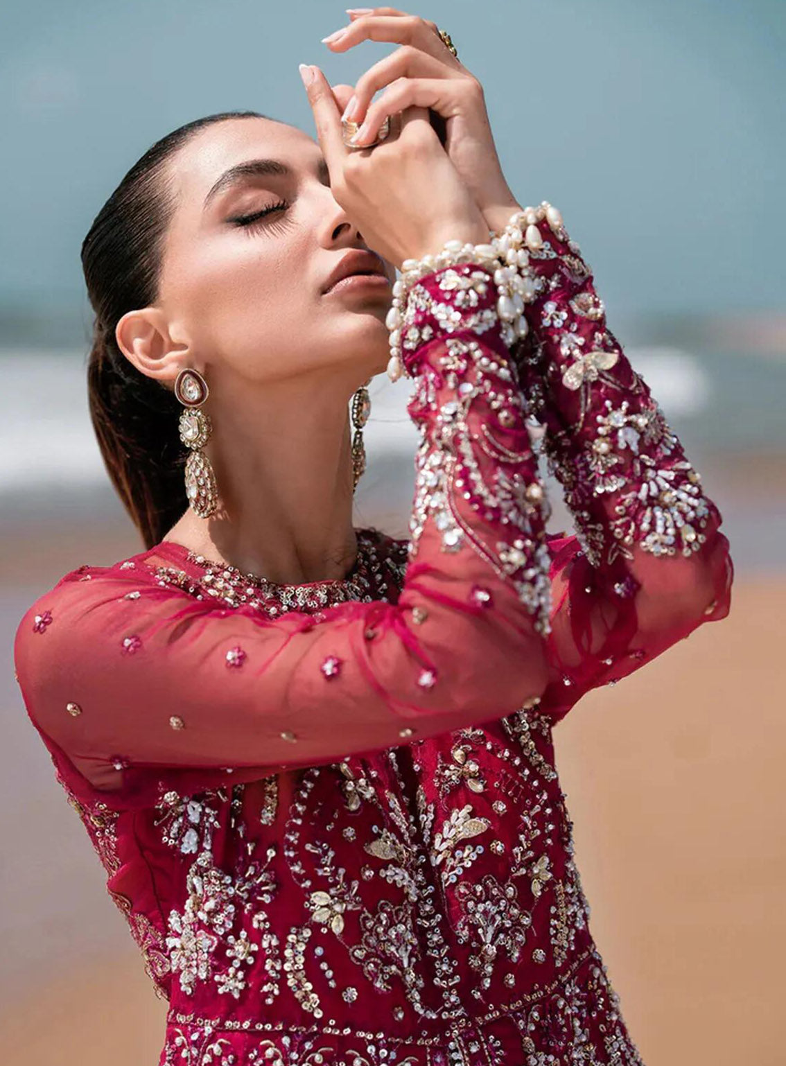 Kamari By Emaan Adeel Embroidered Organza 3 Piece Unstitched Suit EA24KR FLORA Kamari By Emaan Adeel Embroidered Organza 3 Piece Unstitched Suit EA24KR FLORA