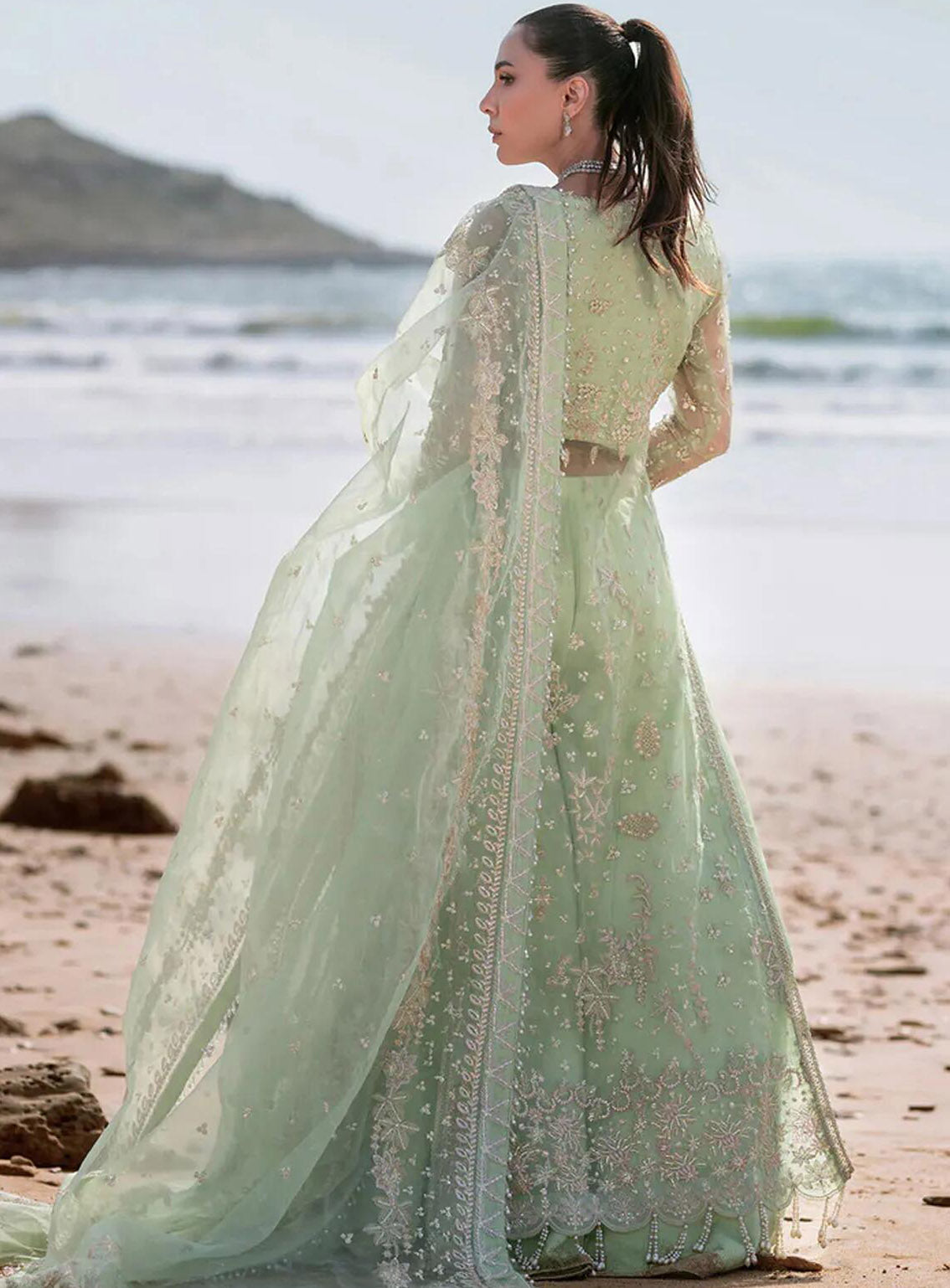 Kamari By Emaan Adeel Embroidered Organza 3 Piece Unstitched Suit EA24KR NOIR Kamari By Emaan Adeel Embroidered Organza 3 Piece Unstitched Suit EA24KR NOIR