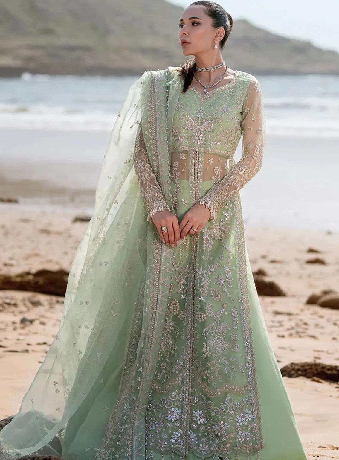 Kamari By Emaan Adeel Embroidered Organza 3 Piece Unstitched Suit EA24KR NOIR Kamari By Emaan Adeel Embroidered Organza 3 Piece Unstitched Suit EA24KR NOIR
