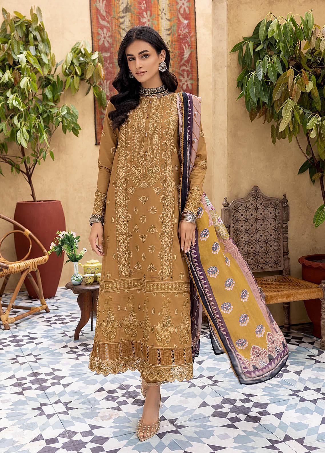 Kastoori By Awwal Embroidered Lawn Unstitched 3 Piece Suit - 03 Kastoori By Awwal Embroidered Lawn Unstitched 3 Piece Suit - 03