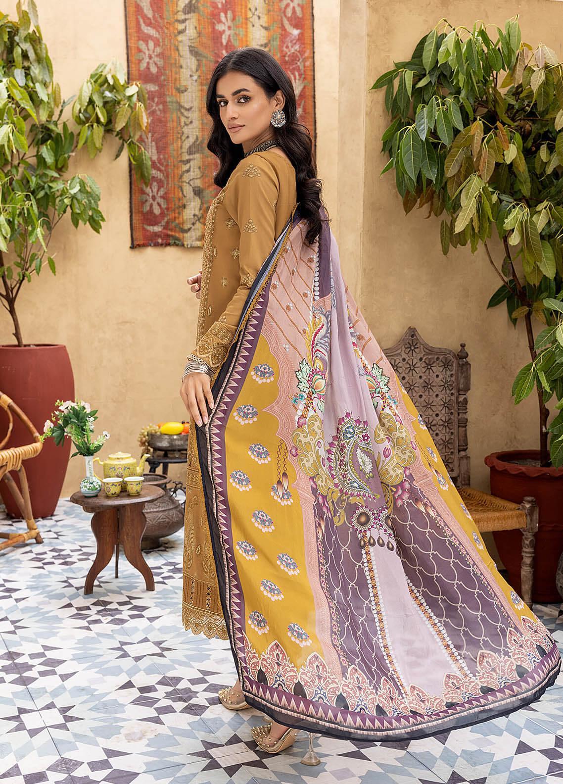 Kastoori By Awwal Embroidered Lawn Unstitched 3 Piece Suit - 03 Kastoori By Awwal Embroidered Lawn Unstitched 3 Piece Suit - 03