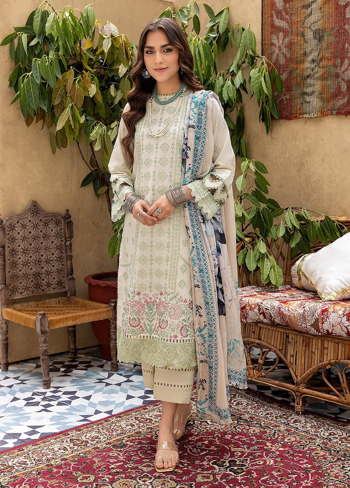 Kastoori By Awwal Embroidered Lawn Unstitched 3 Piece Suit - 06 Kastoori By Awwal Embroidered Lawn Unstitched 3 Piece Suit - 06