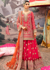 Kayseria By Serene Premium Embroidered Chiffon 3 Piece Unstitched Suit SP24KS SB-20 GULAB