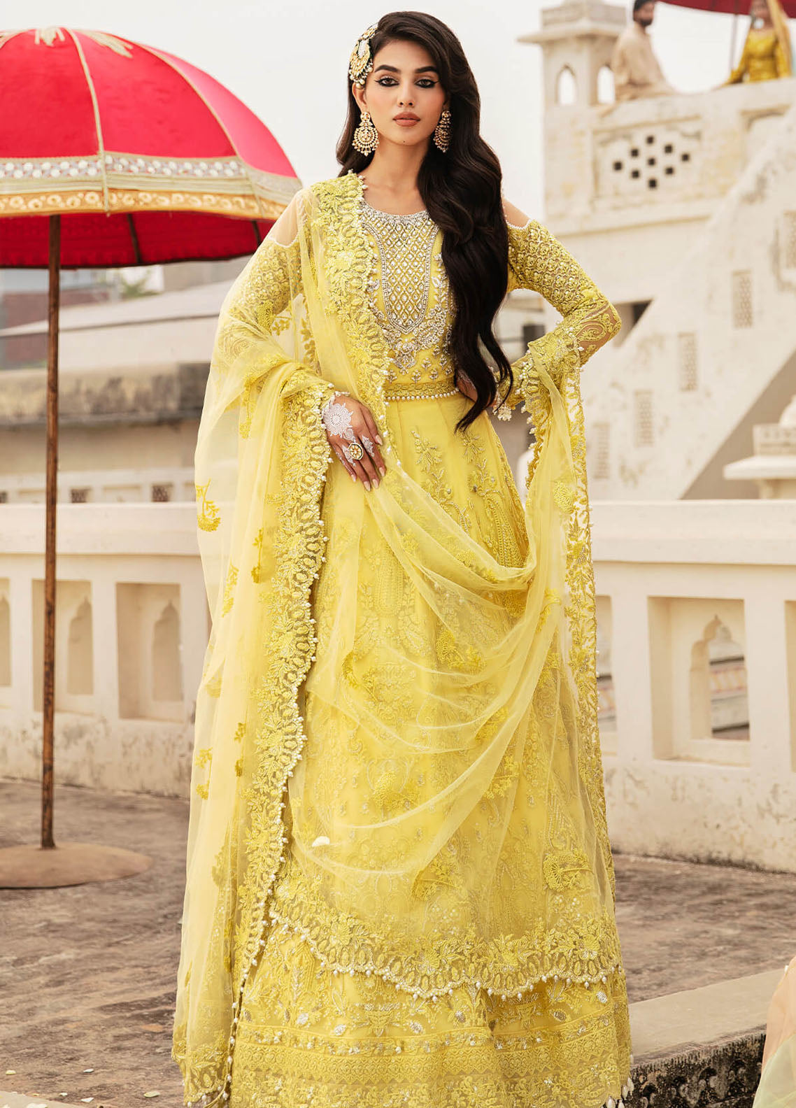 Kayseria By Serene Premium Embroidered Net 3 Piece Unstitched Suit SP24KS SB-18 ZARD Kayseria By Serene Premium Embroidered Net 3 Piece Unstitched Suit SP24KS SB-18 ZARD