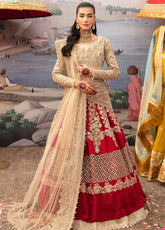 Kayseria By Serene Premium Embroidered Tissue 3 Piece Unstitched Suit SP24KS SB-19 AMBER