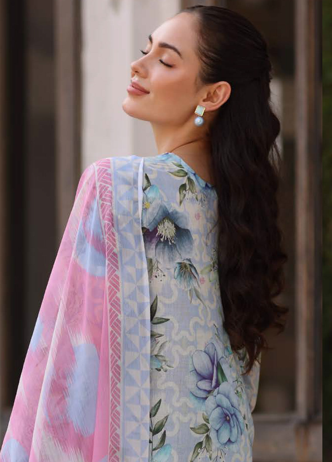 Kesariya By Riaz Arts Laser Embroidered Lawn 3 Piece Unstitched Suit RA25KEL PD-01 Kesariya By Riaz Arts Laser Embroidered Lawn 3 Piece Unstitched Suit RA25KEL PD-01