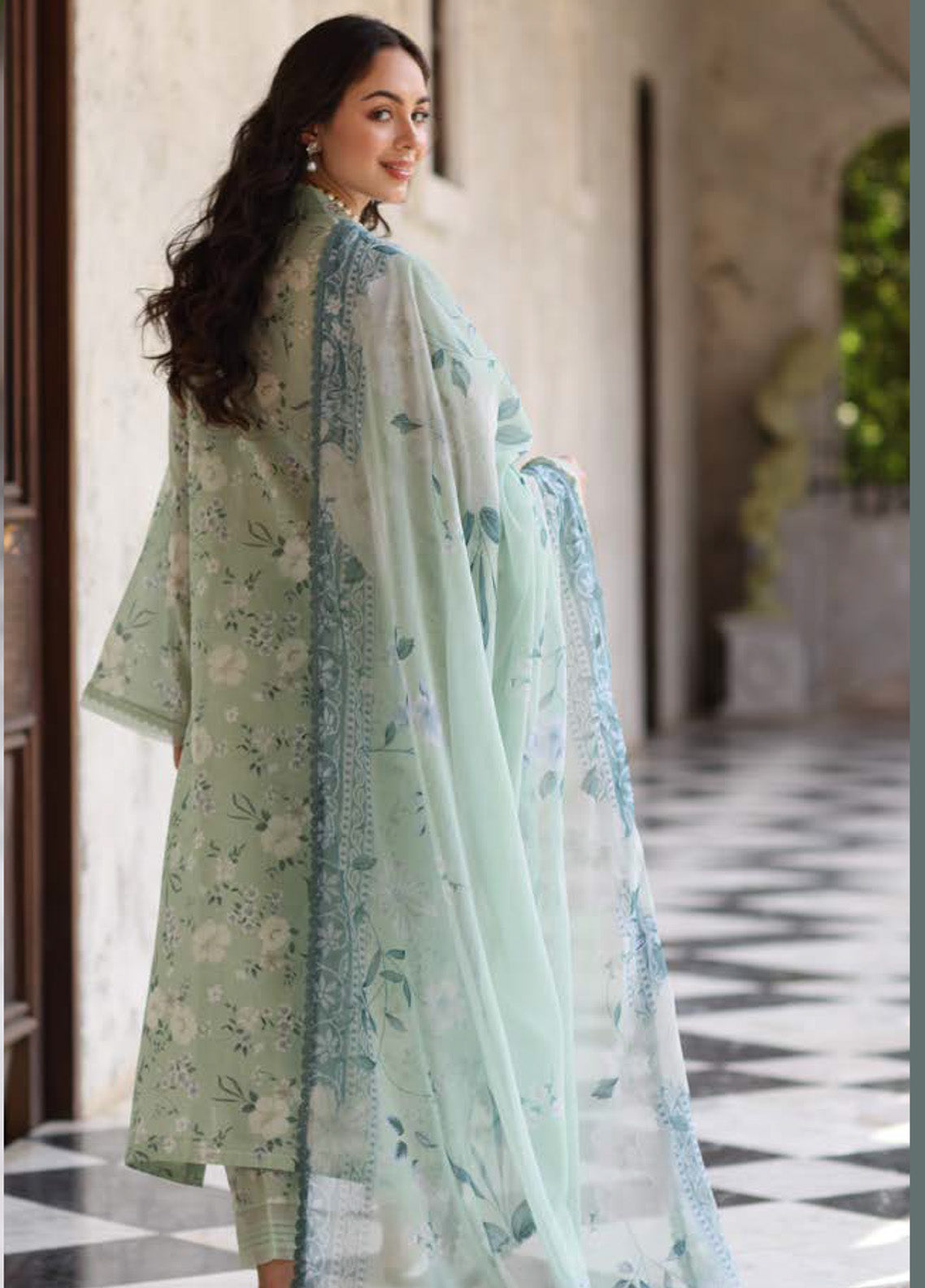 Kesariya By Riaz Arts Laser Embroidered Lawn 3 Piece Unstitched Suit RA25KEL PD-03 Kesariya By Riaz Arts Laser Embroidered Lawn 3 Piece Unstitched Suit RA25KEL PD-03