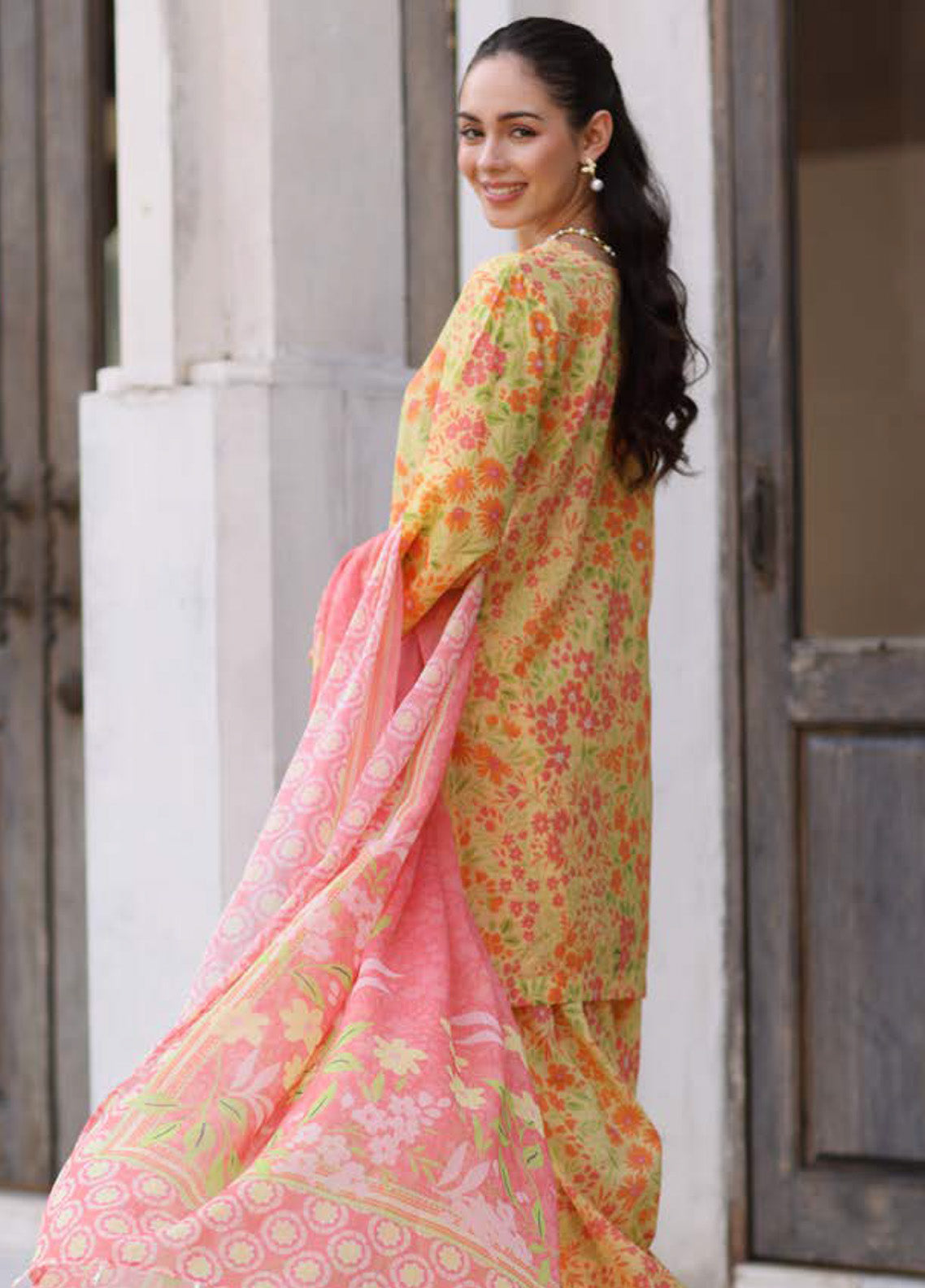 Kesariya By Riaz Arts Laser Embroidered Lawn 3 Piece Unstitched Suit RA25KEL PD-07 Kesariya By Riaz Arts Laser Embroidered Lawn 3 Piece Unstitched Suit RA25KEL PD-07
