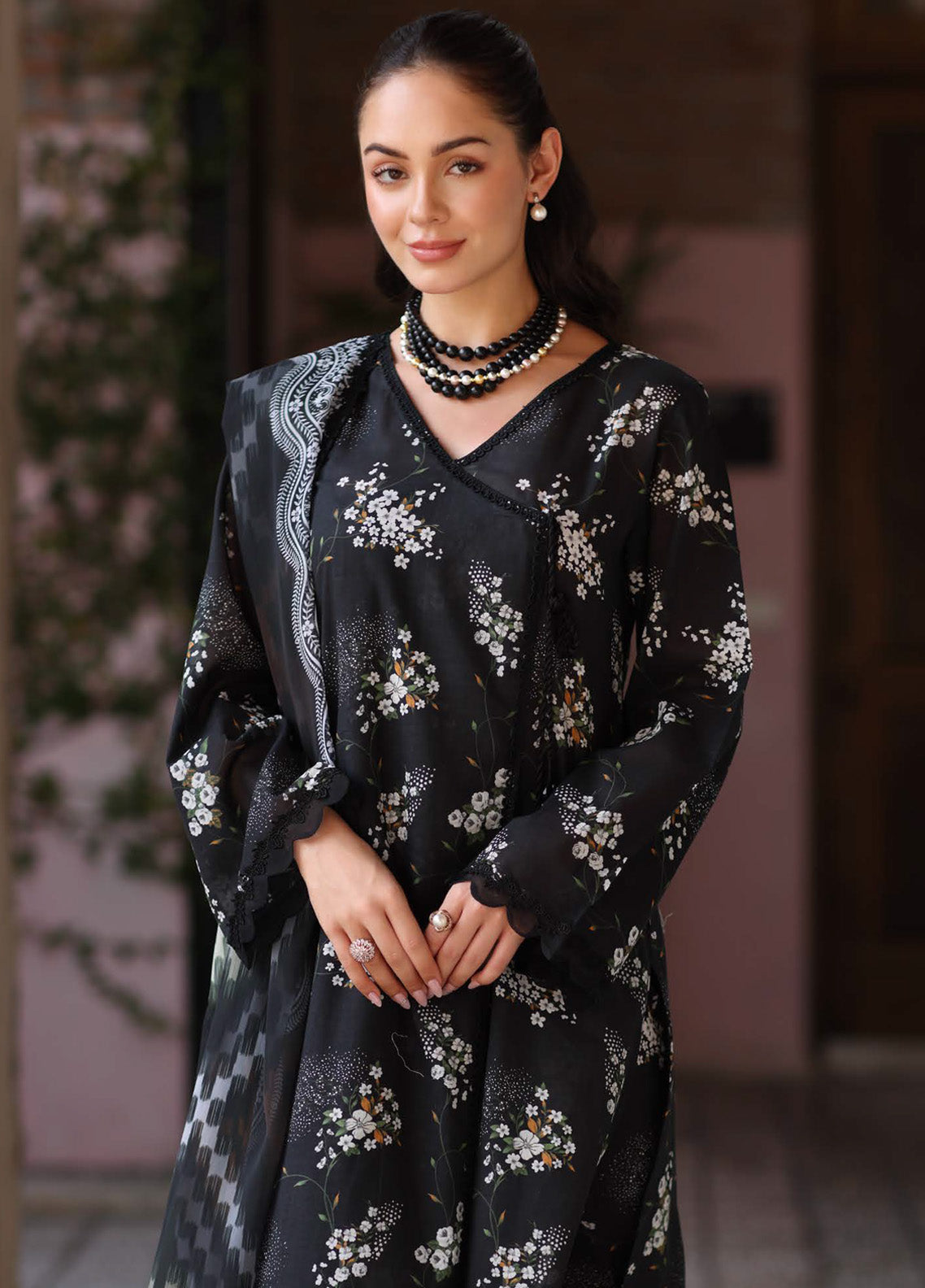 Kesariya By Riaz Arts Laser Embroidered Lawn 3 Piece Unstitched Suit RA25KEL PD-09 Kesariya By Riaz Arts Laser Embroidered Lawn 3 Piece Unstitched Suit RA25KEL PD-09