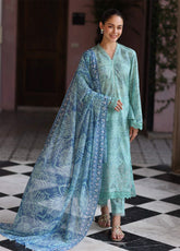 Kesariya By Riaz Arts Laser Embroidered Lawn 3 Piece Unstitched Suit RA25KEL PD-10