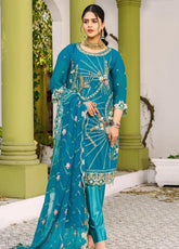 Ketifa Luxury Embroidered Chiffon 3 Piece Unstitched Suit KF24LU D-AR-0507 STYLE STORIES