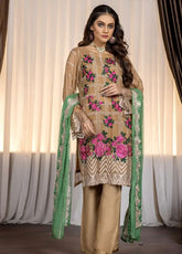 Ketifa Luxury Embroidered Chiffon 3 Piece Unstitched Suit KF24LU D-NZ-0105 RADIANT SEASON